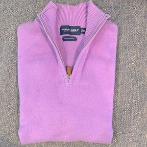 Polo Golf Ralph Lauren 100% Cashmere 3/4 Zip